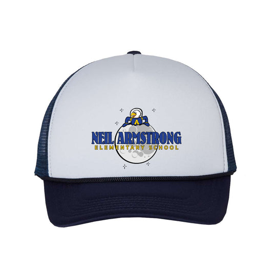 Neil Armstrong Elementary Moon collection mesh baseball trucker cap