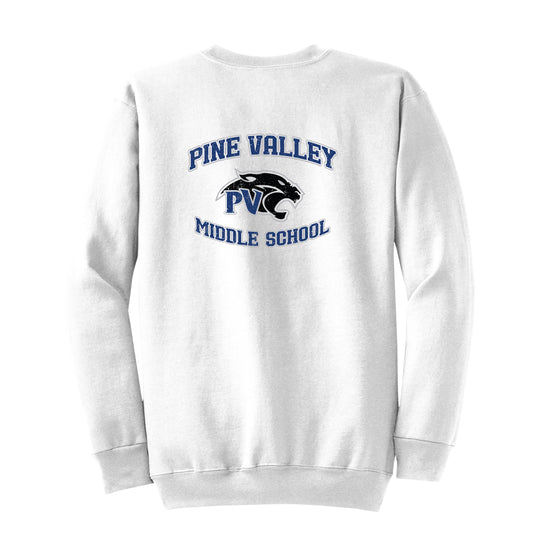 Vintage Collection White Fleece Crewneck