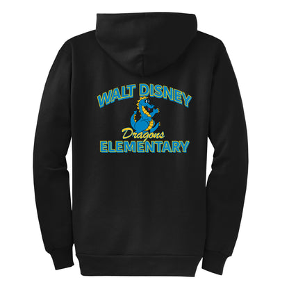 Walt Disney Classic Black Zip Up Sweatshirt