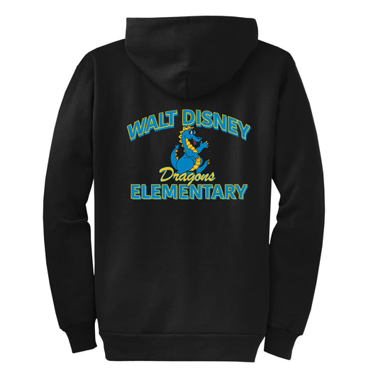 Walt Disney Classic Black Zip Up Sweatshirt