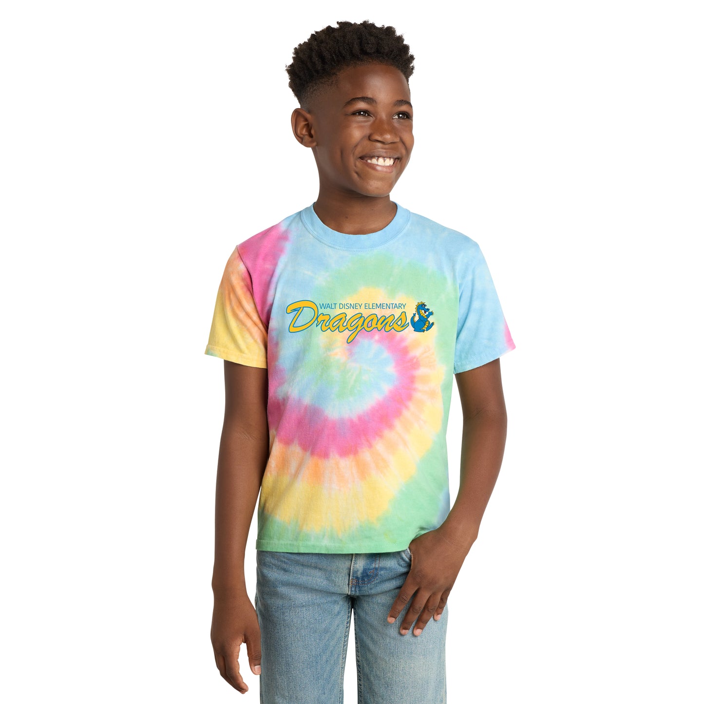 Walt Disney Elementary Dragons Tie Dye
