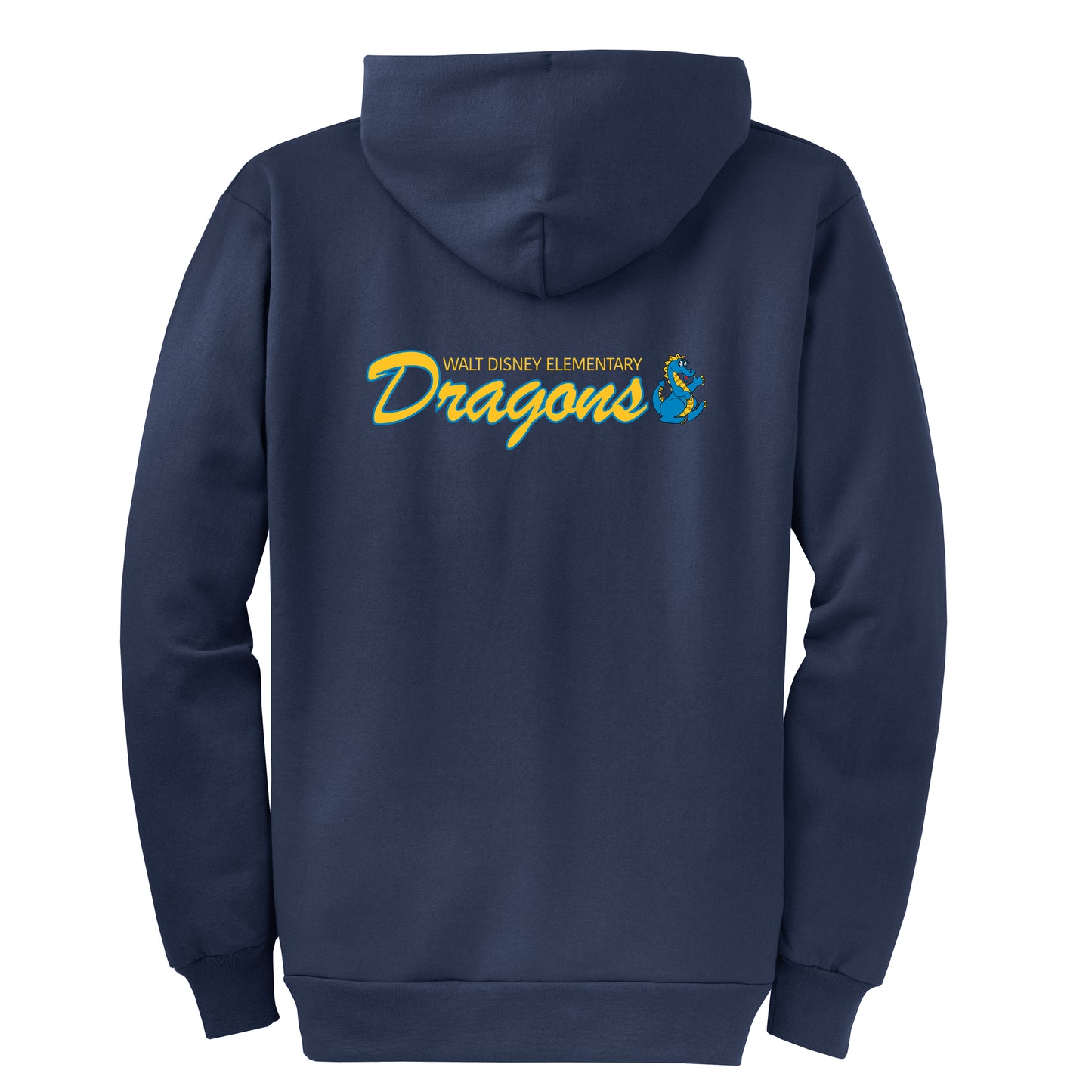 Walt Disney Dragons Navy Zip Up Sweatshirt