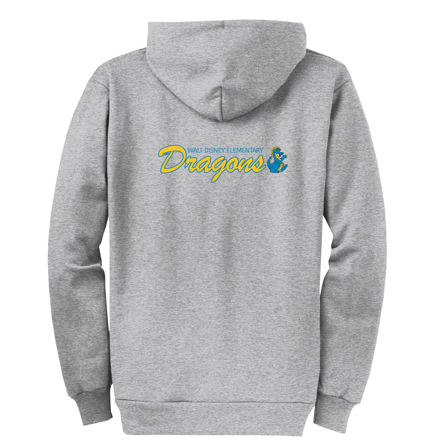 Walt Disney Dragons Grey Zip Up Sweatshirt