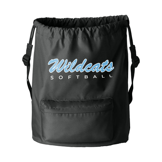 Wildcats Softball - Diamond Pocket Cinch Bag