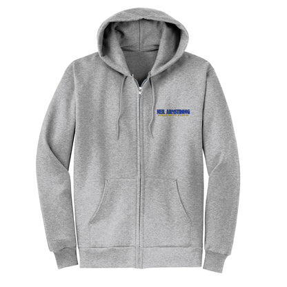 Neil Armstrong Elementary Moon Logo Zip-Up Hoodie