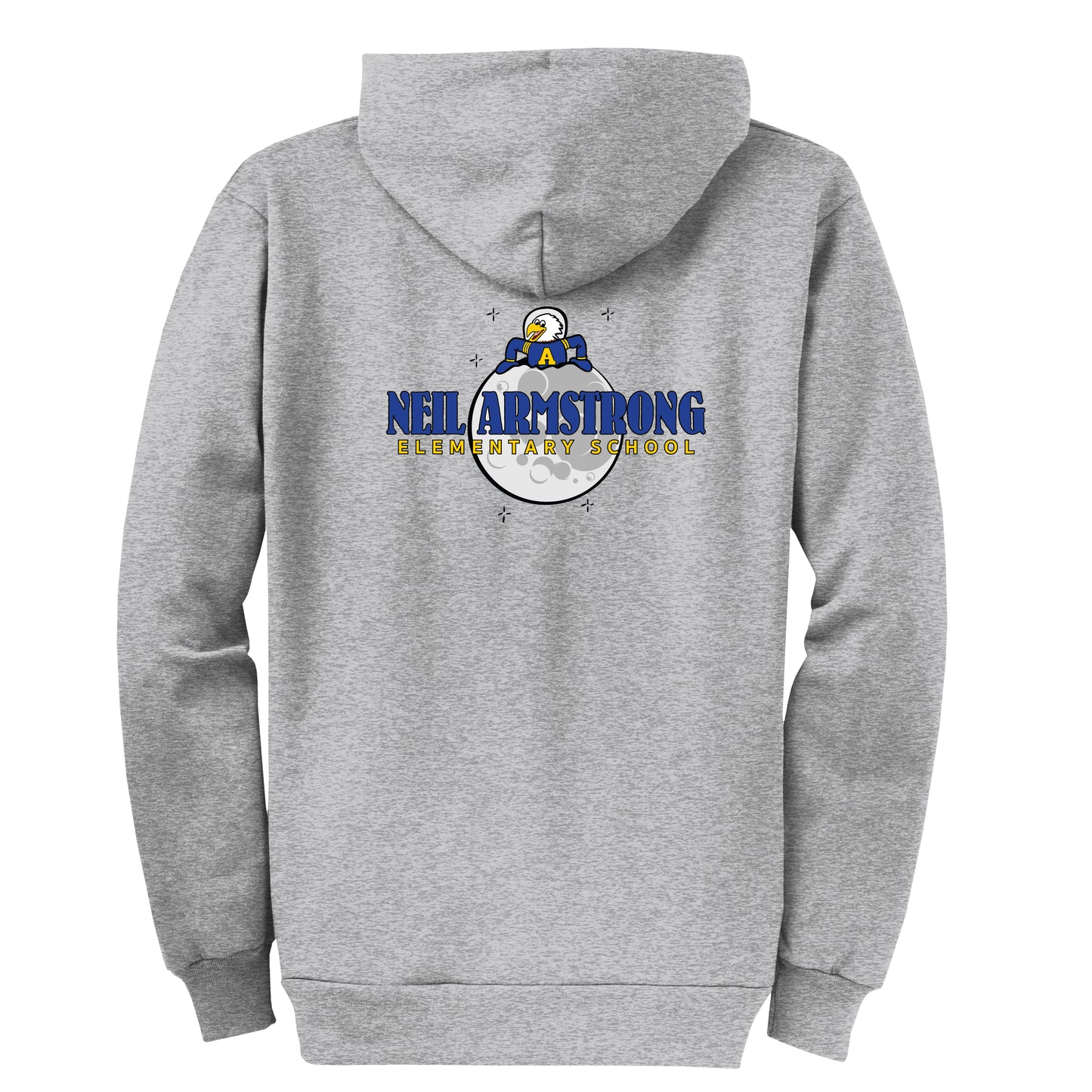 Neil Armstrong Elementary Moon Logo Zip-Up Hoodie