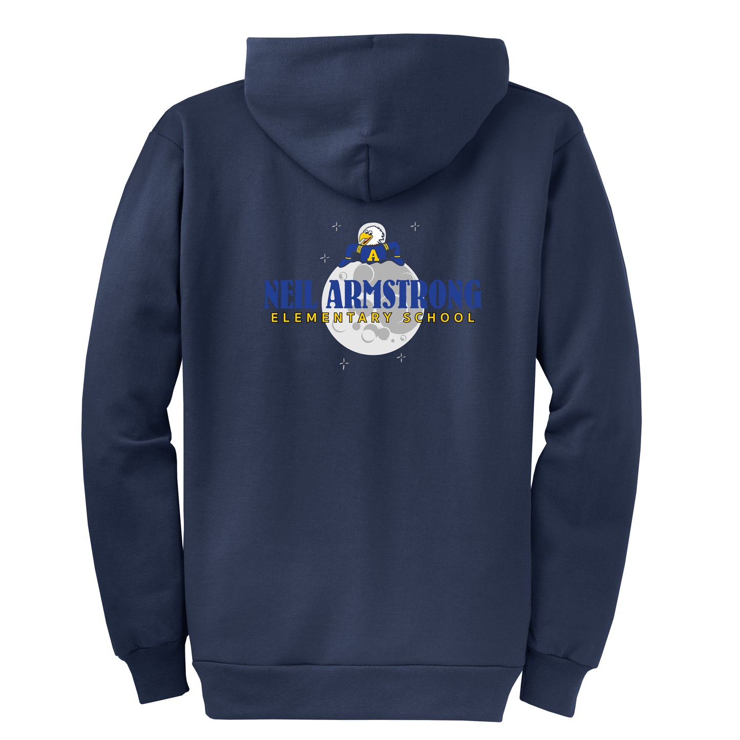 Neil Armstrong Elementary Moon Logo Zip-Up Hoodie