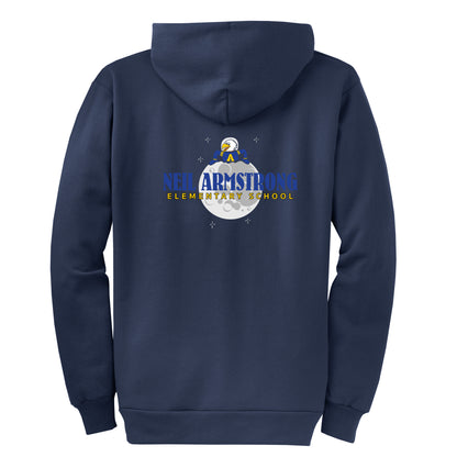 Neil Armstrong Elementary Moon Logo Zip-Up Hoodie
