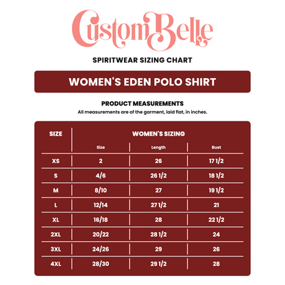 Eden Core Collection - Women's performance polo (Personalization option)